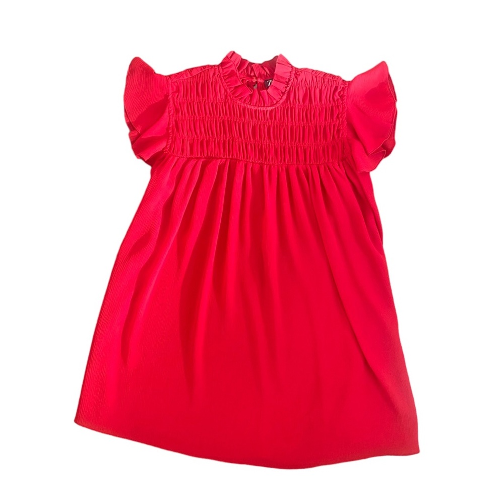 Zara Red Sleeveless Blouse